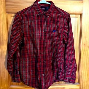 Boys plaid button down shirt